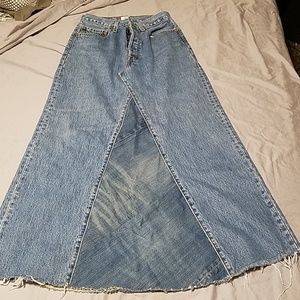 E and J Vintage Long Jean skirt